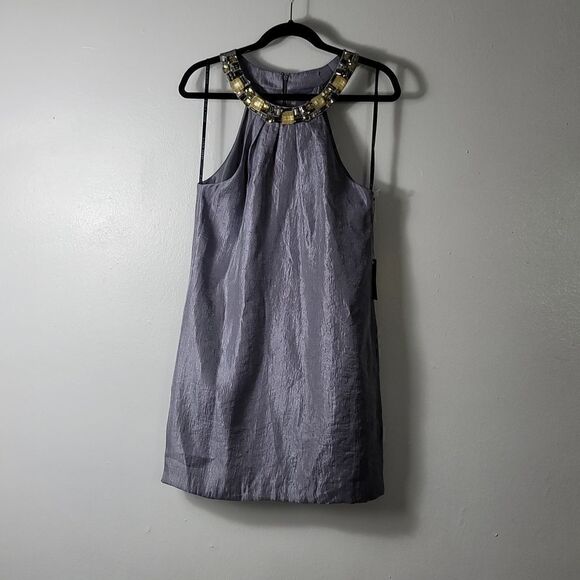 Alexia Admor Jeweled Neckline Dress - Picture 1 of 12